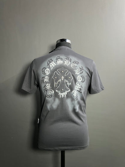 Gothic Cross Graphic Tee – Bold Streetwear Statement