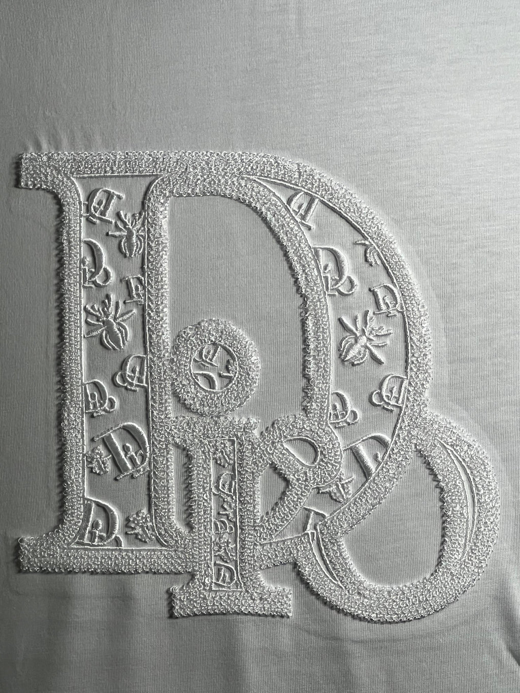 White Luxury Monogram Graphic T-Shirt