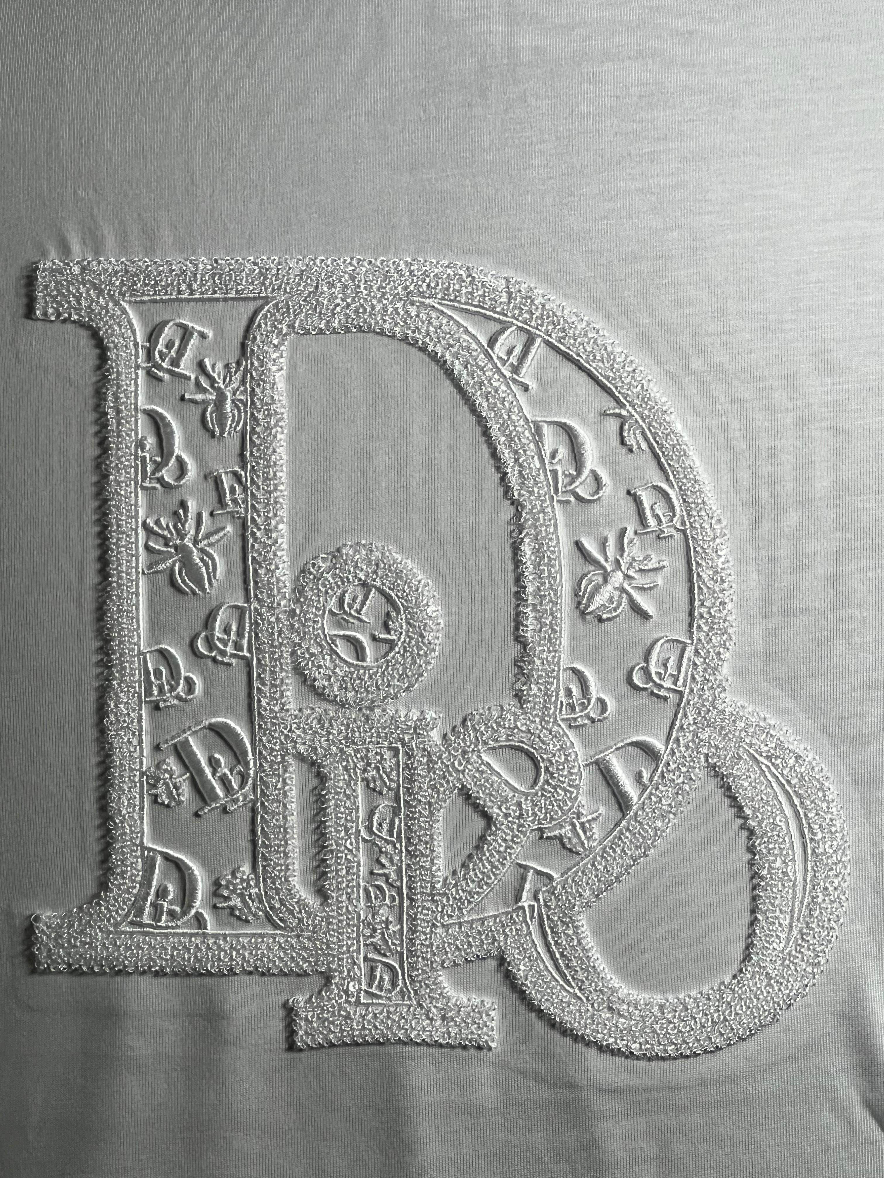 White Luxury Monogram Graphic T-Shirt