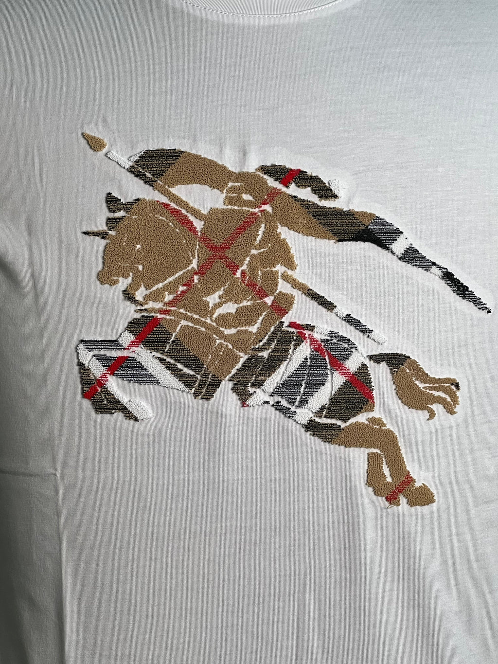 White Embroidered Graphic T-Shirt