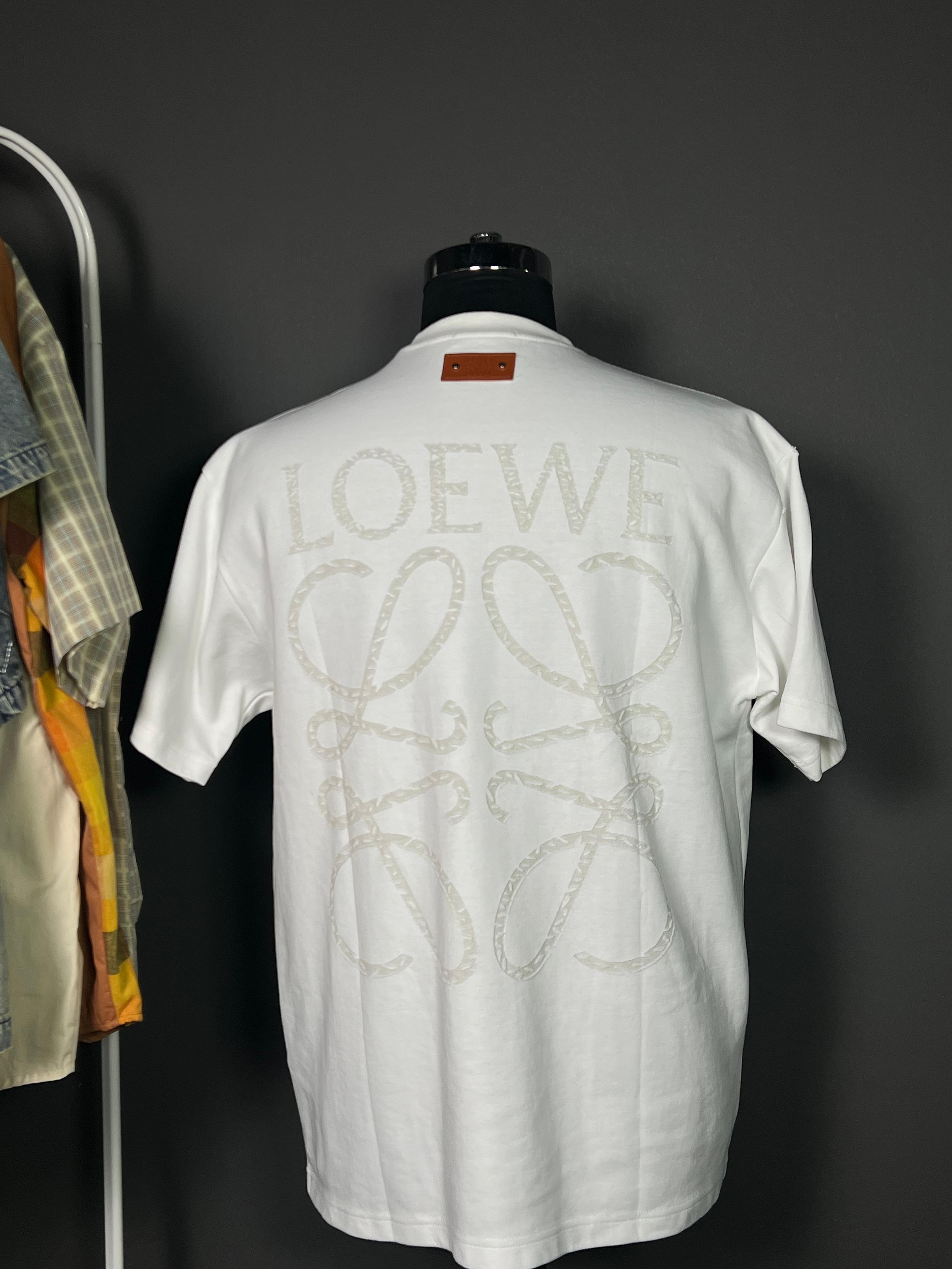 White Tonal Pattern Luxury T-Shirt