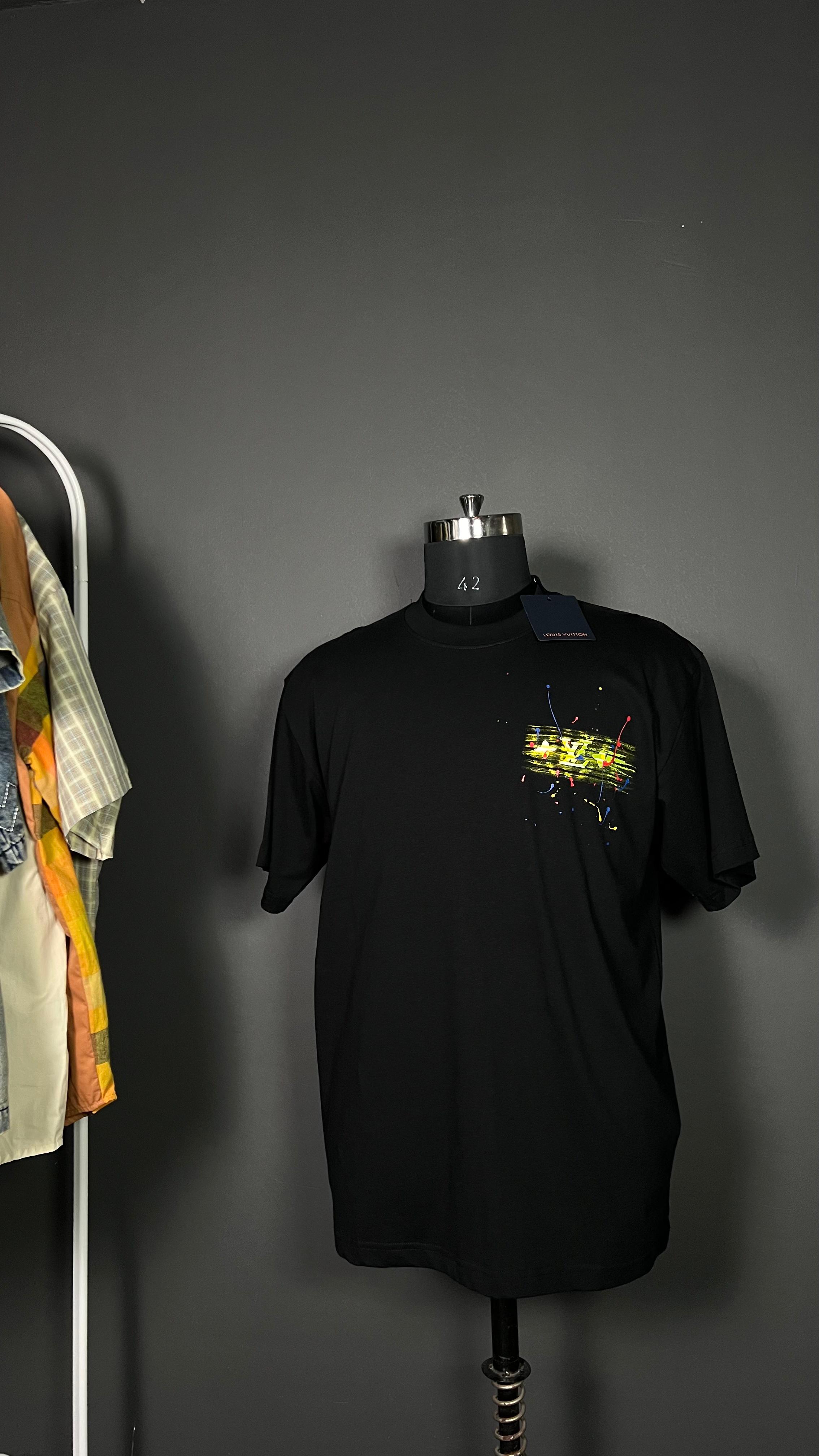 Black VL Street Art Graphic T-Shirt