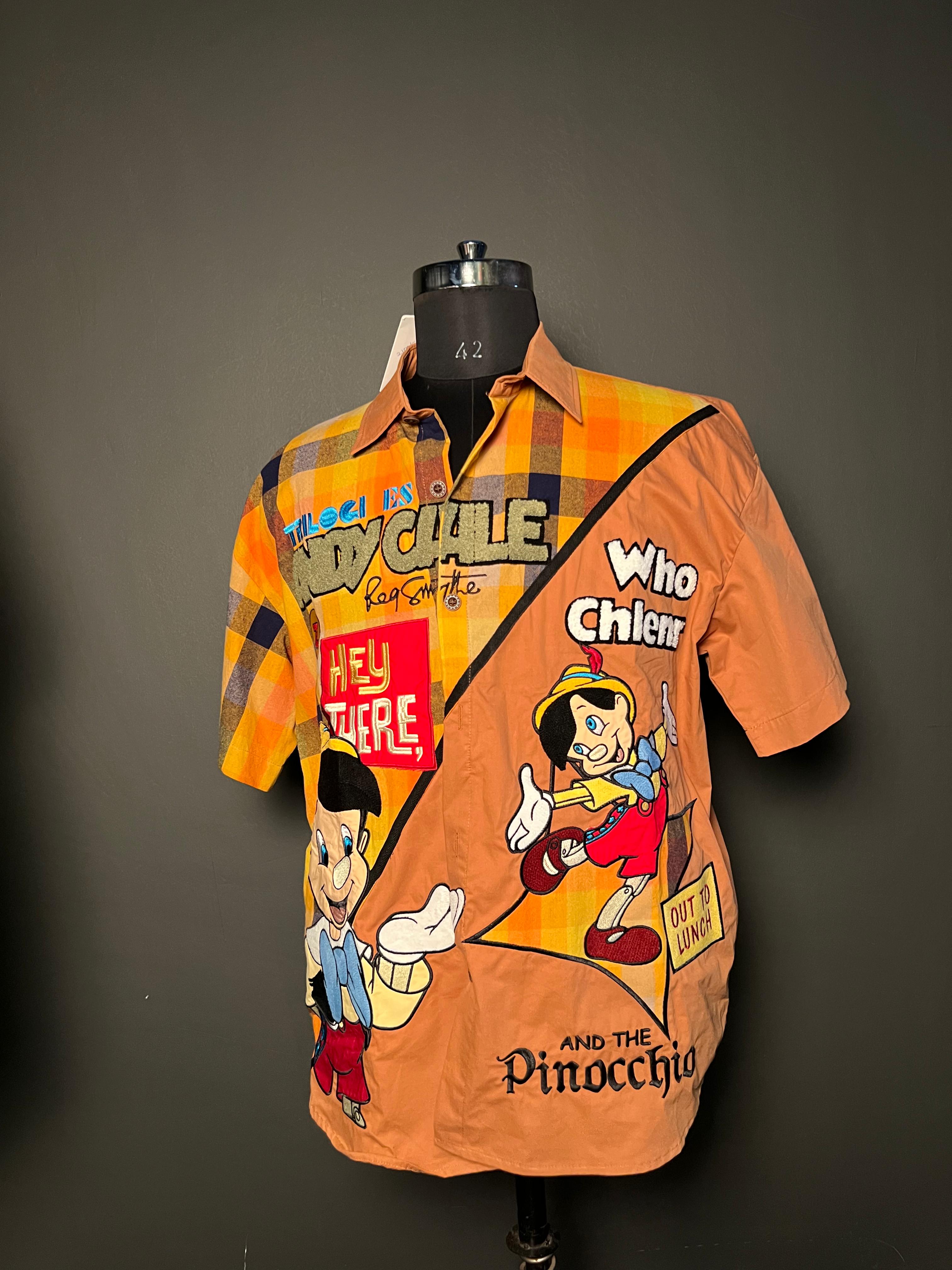 "Let’s Party!" Cartoon Graphic Shirt