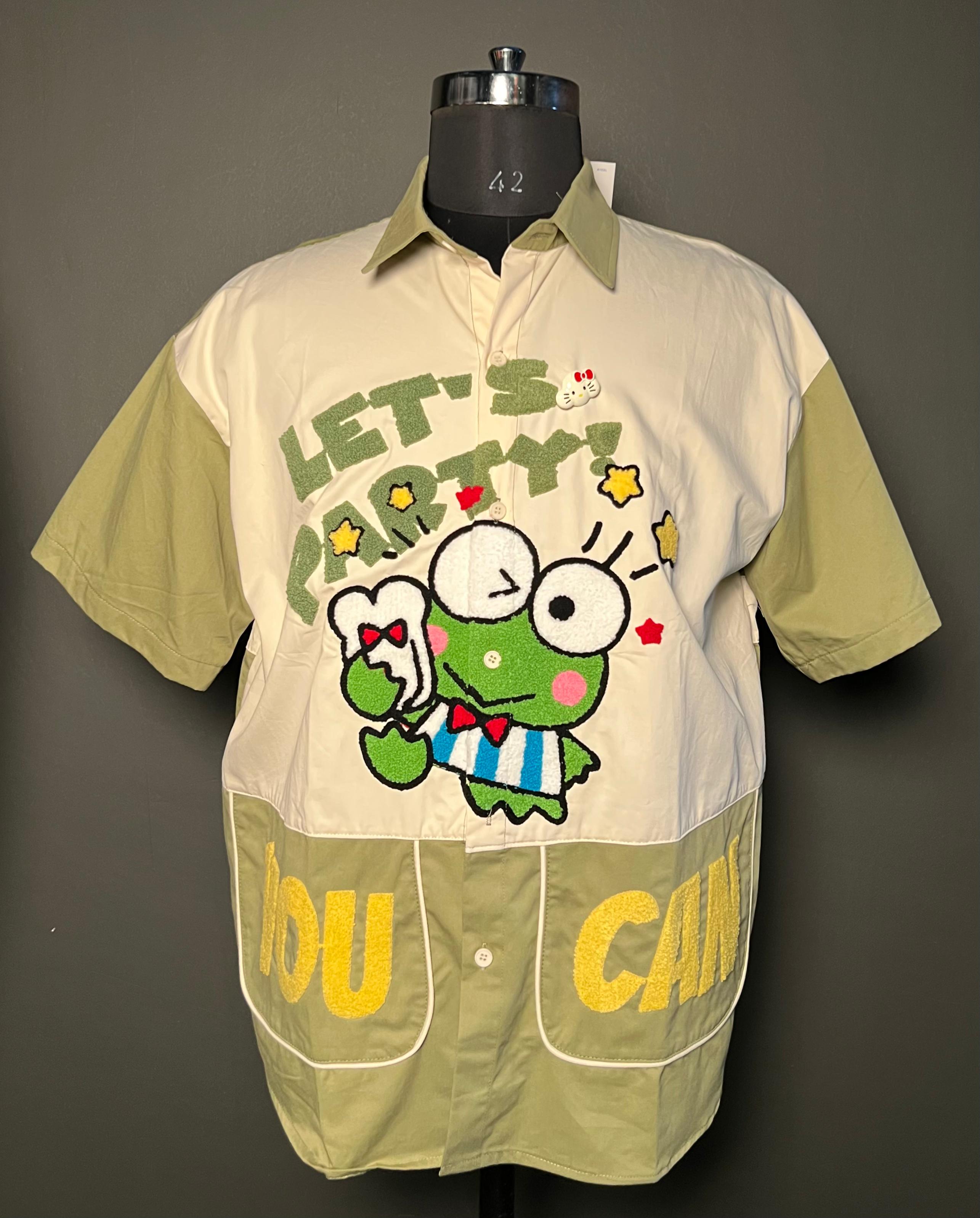 "Let’s Party!" Cartoon Graphic Shirt