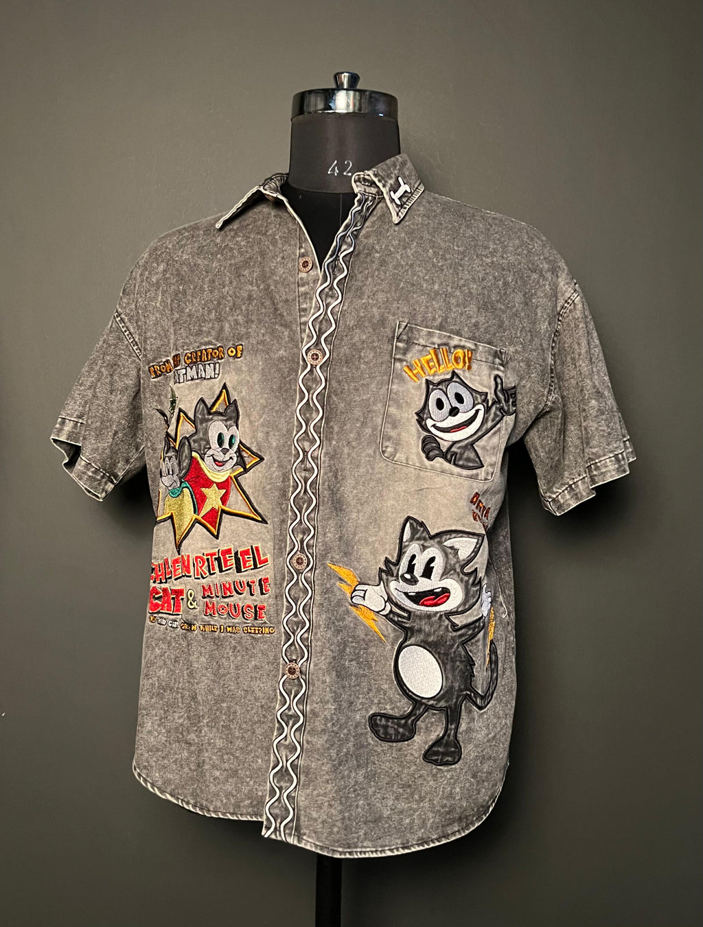 "Let’s Party!" Cartoon Graphic Shirt