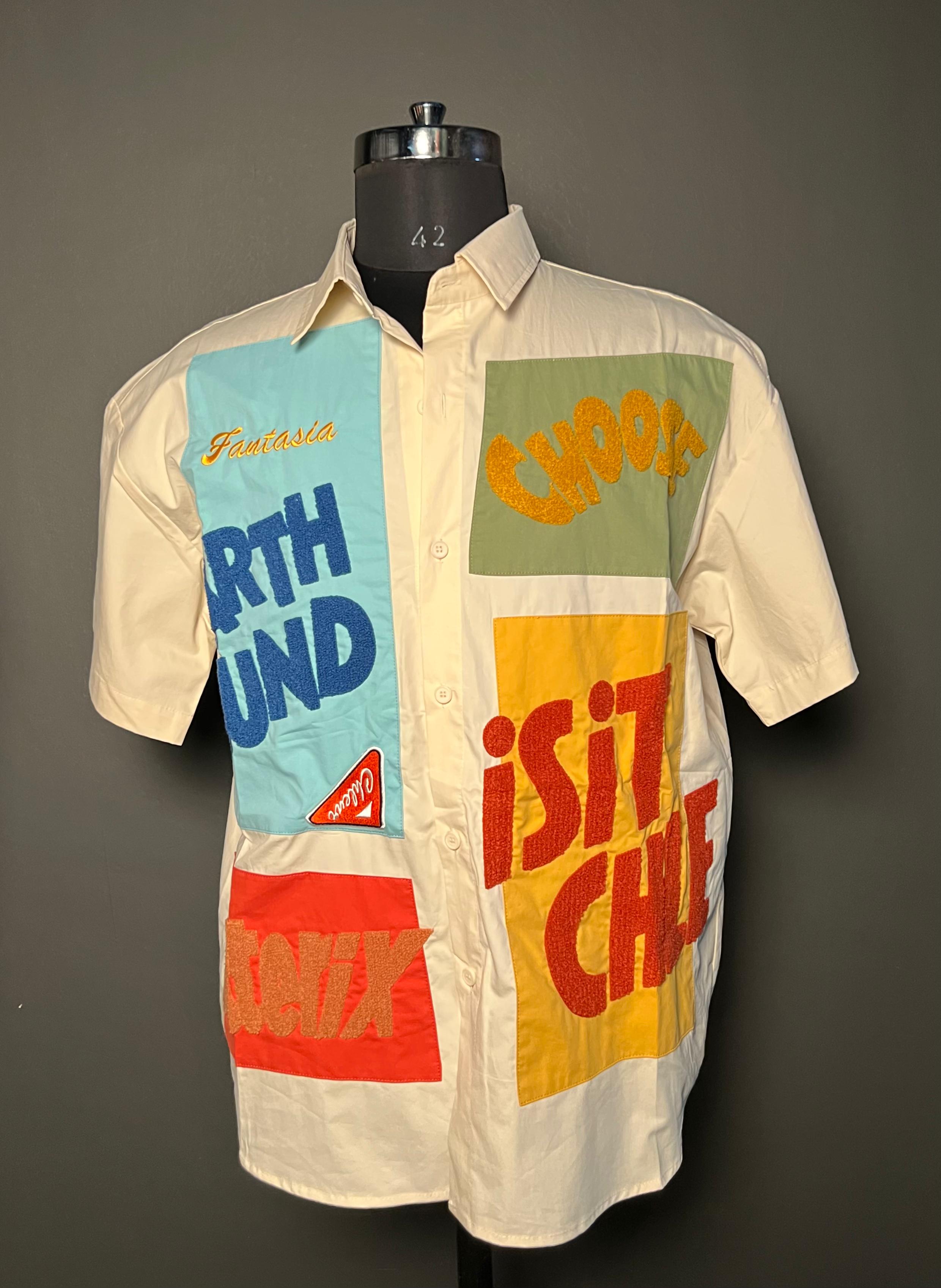 "Let’s Party!" Cartoon Graphic Shirt