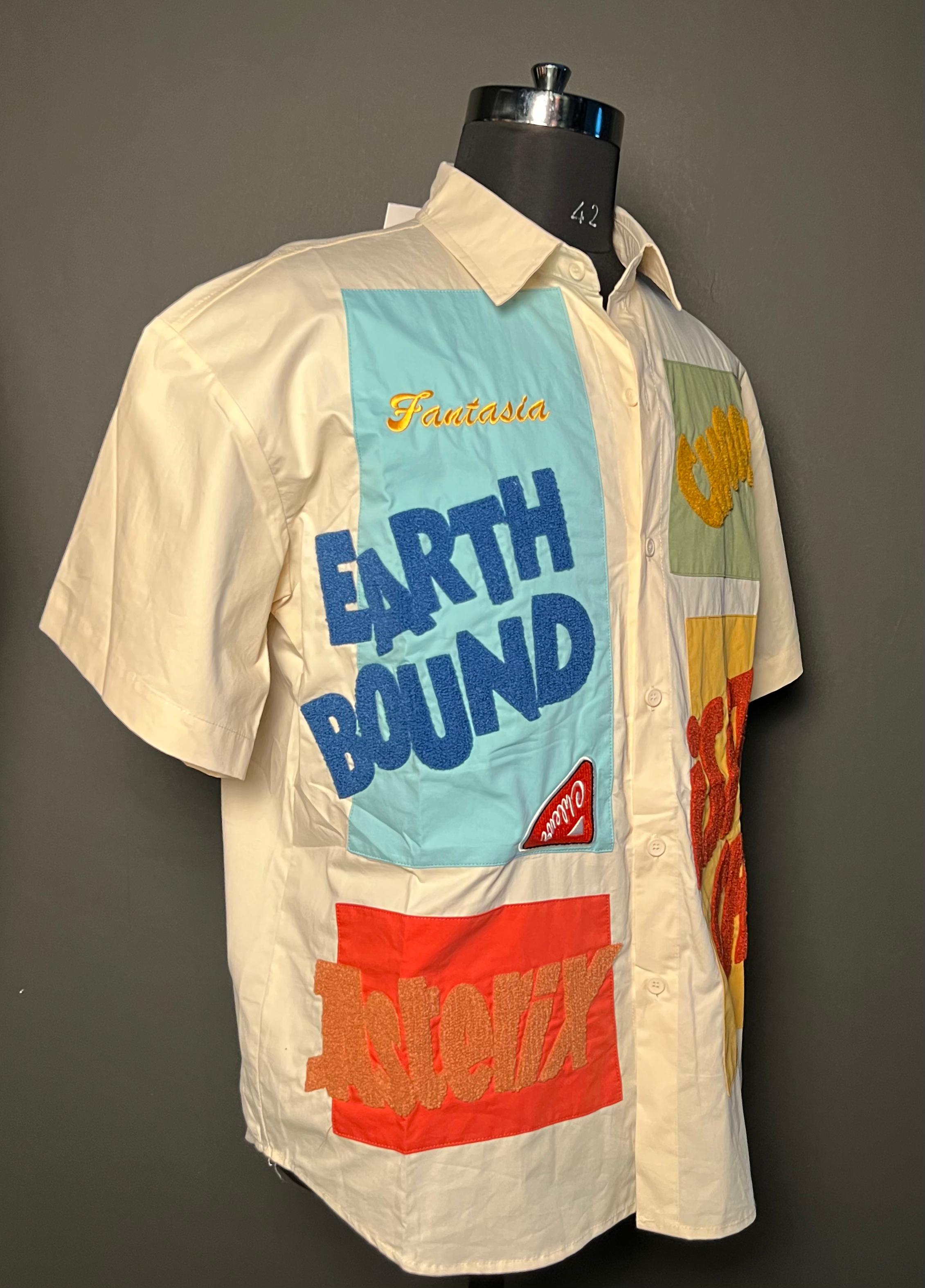 "Let’s Party!" Cartoon Graphic Shirt